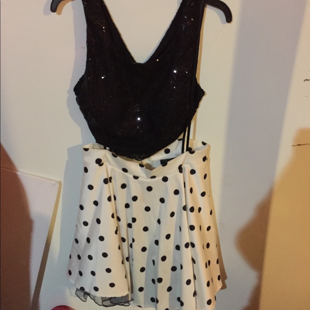 Two piece prom dress